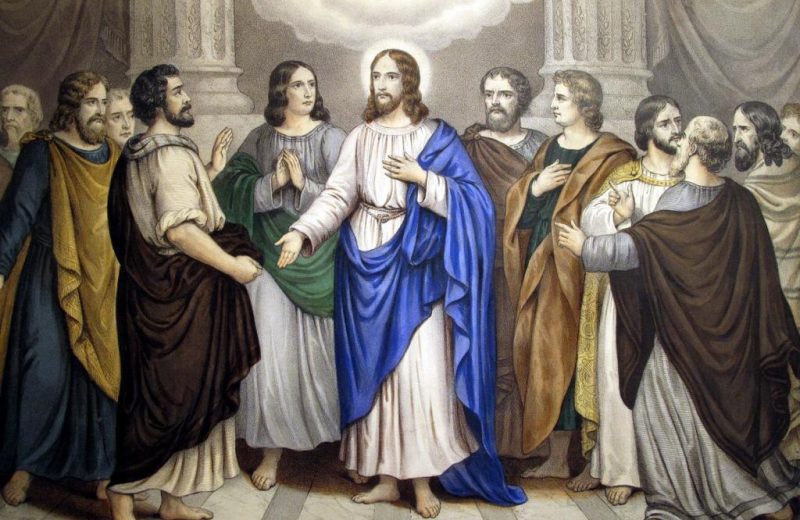 Gesù risorto nel cenacolo